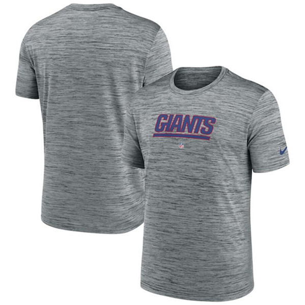 Men's New York Giants Gray Velocity Performance T-Shirt